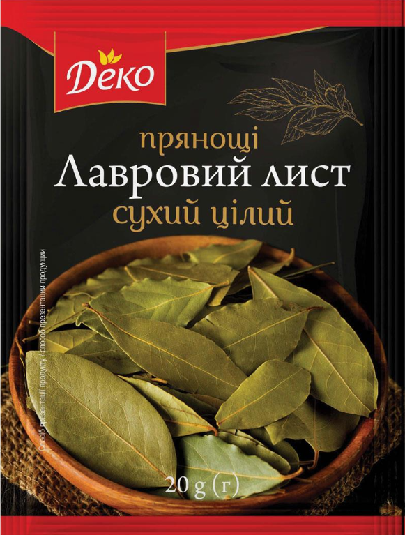 Лавровий лист 20г/400шт Деко